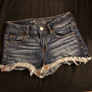 AEO Super Stretch Shortie Jean Shorts